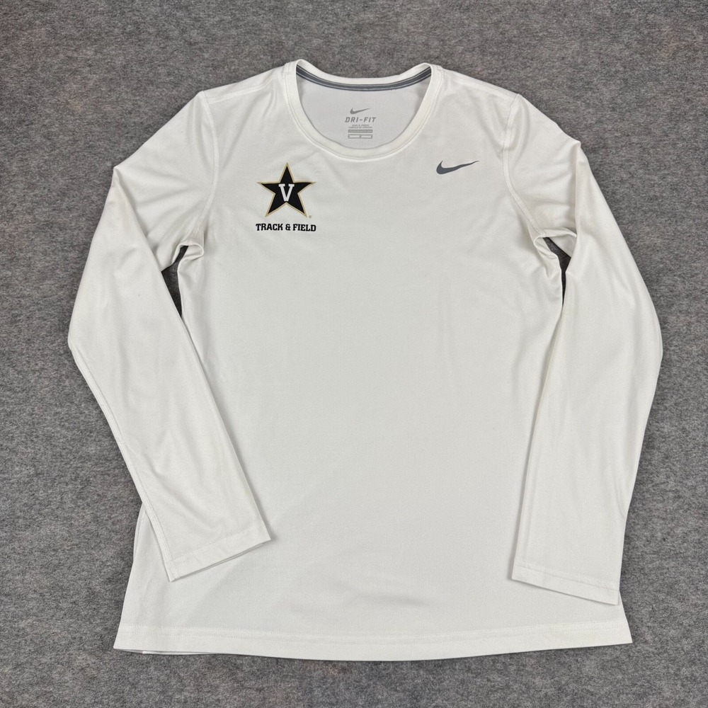 Nike Dri‎ Fit Vanderbilt Commodores Track & Field T-Shirt Team Issued Womens M